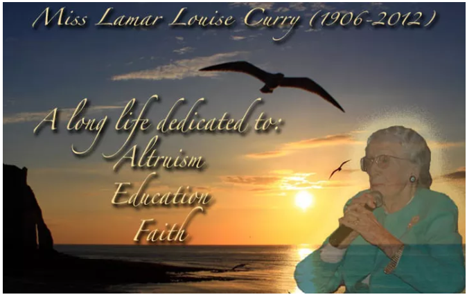 ABOUT… MISS LAMAR LOUISE CURRY – Lamar Louise Curry Middle School